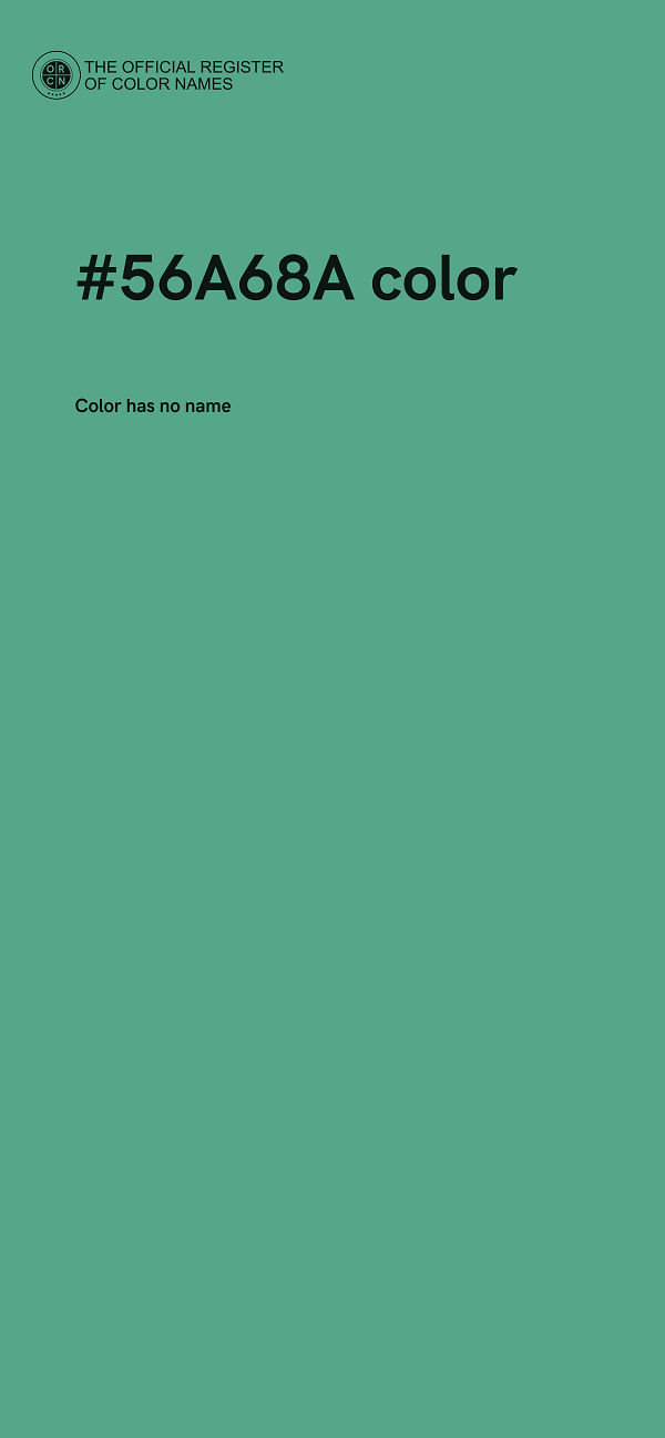 #56A68A color image