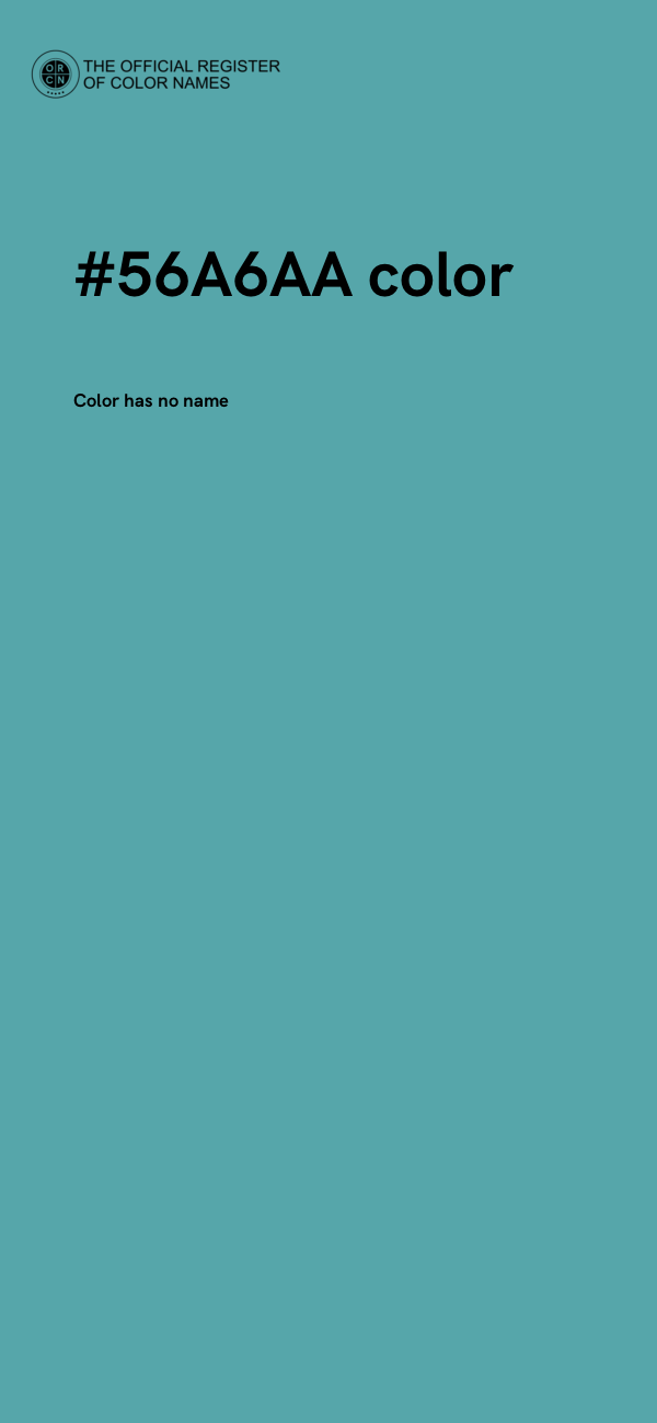 #56A6AA color image