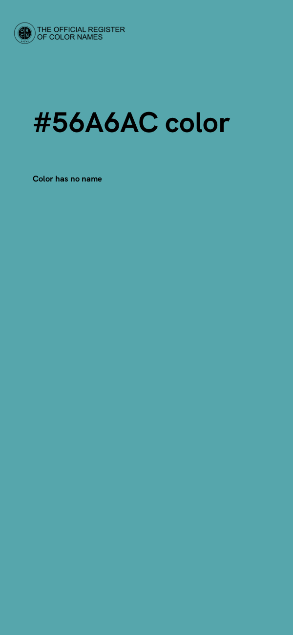 #56A6AC color image