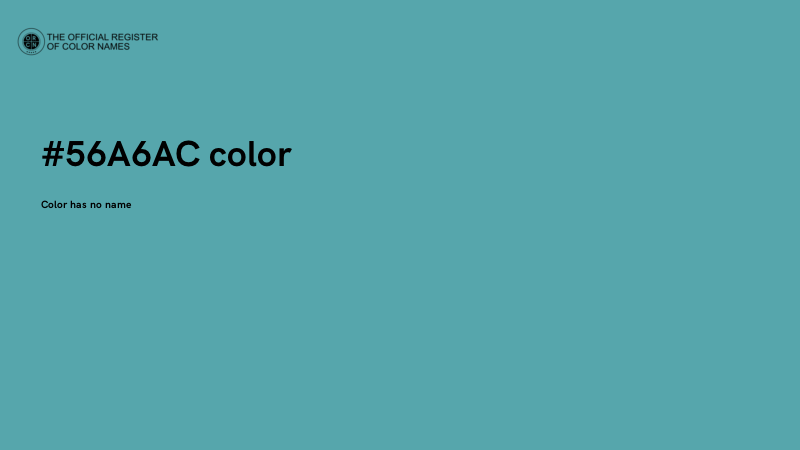 #56A6AC color image