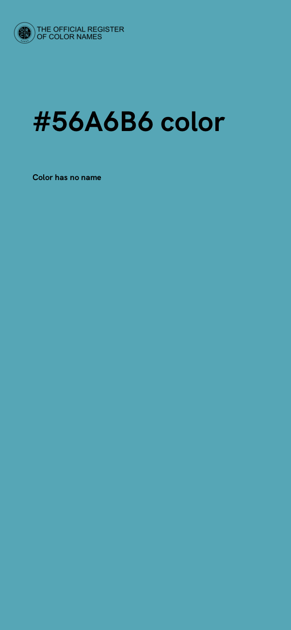 #56A6B6 color image