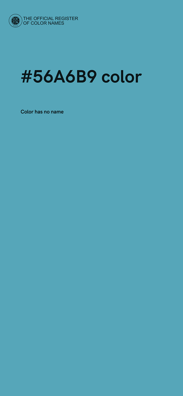 #56A6B9 color image