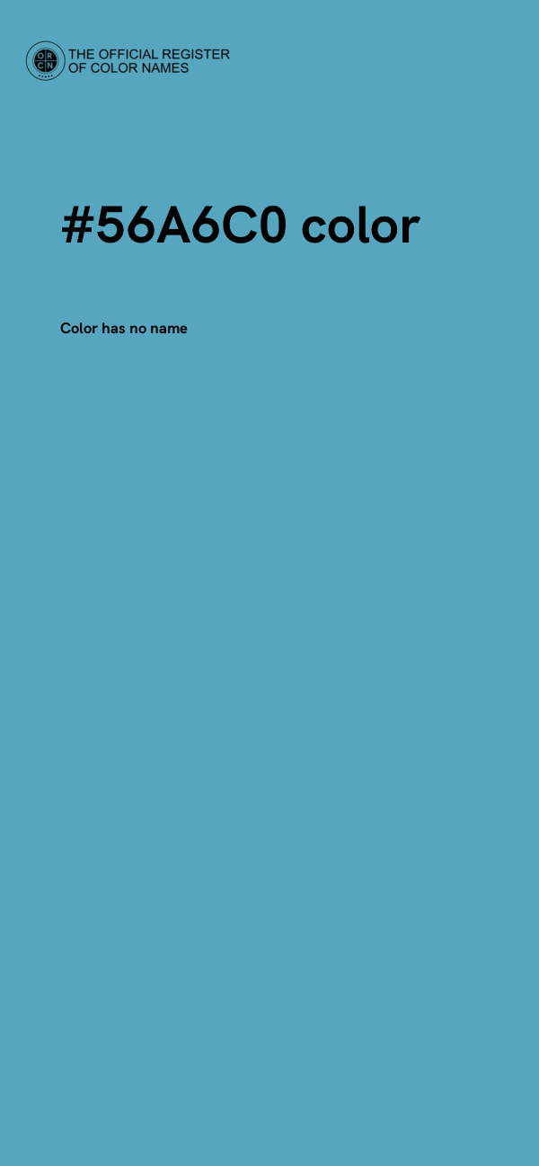 #56A6C0 color image