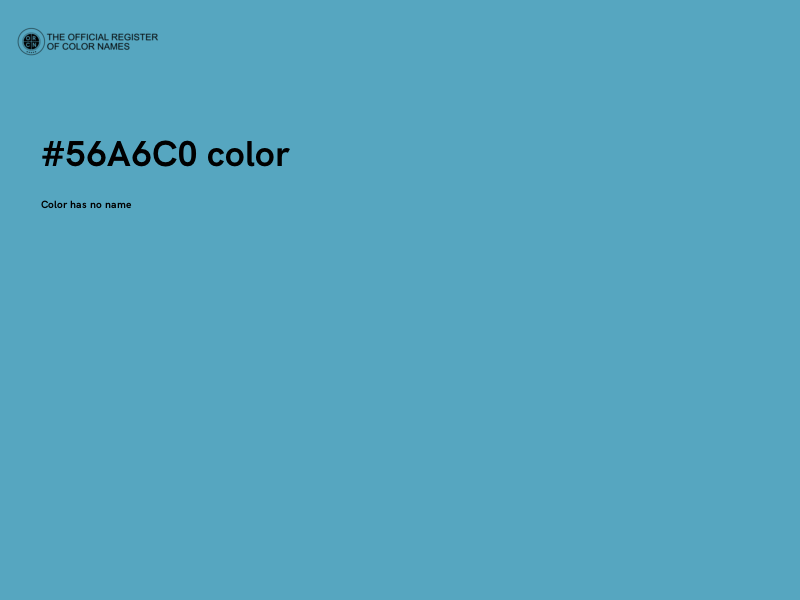 #56A6C0 color image