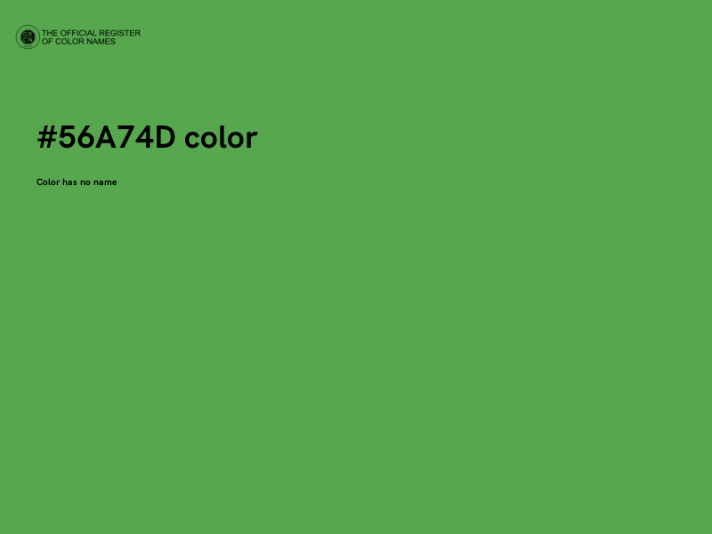 #56A74D color image