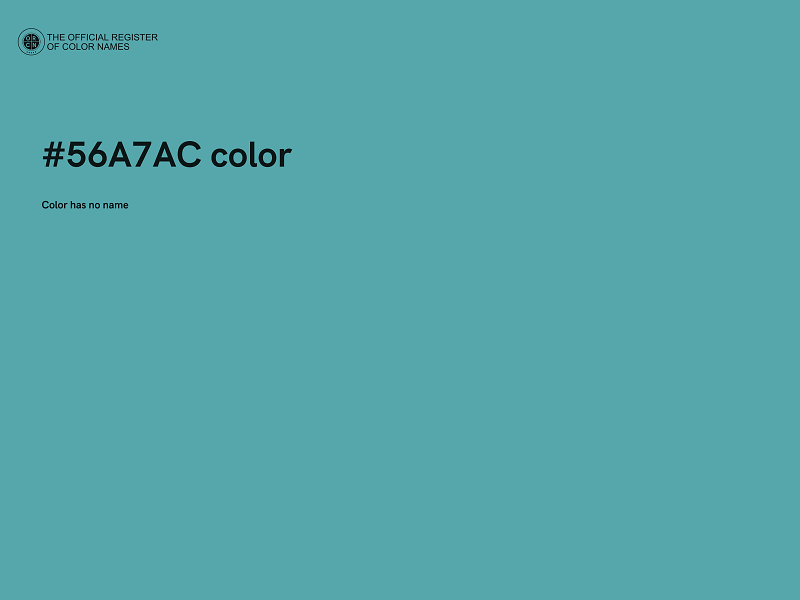 #56A7AC color image