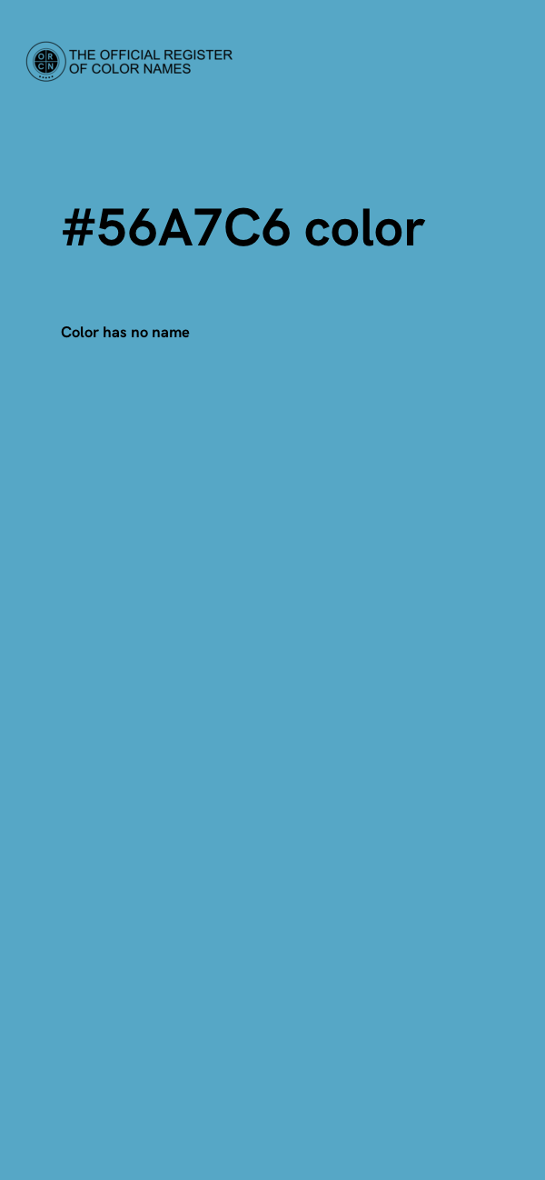 #56A7C6 color image