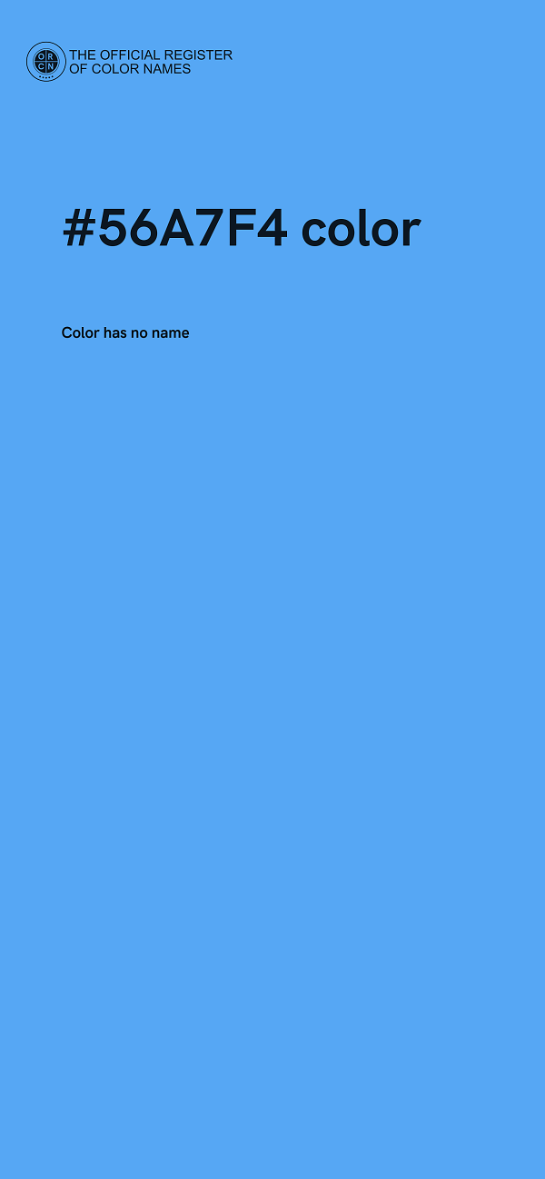 #56A7F4 color image
