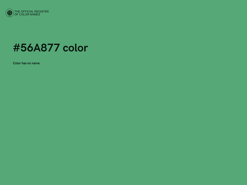 #56A877 color image