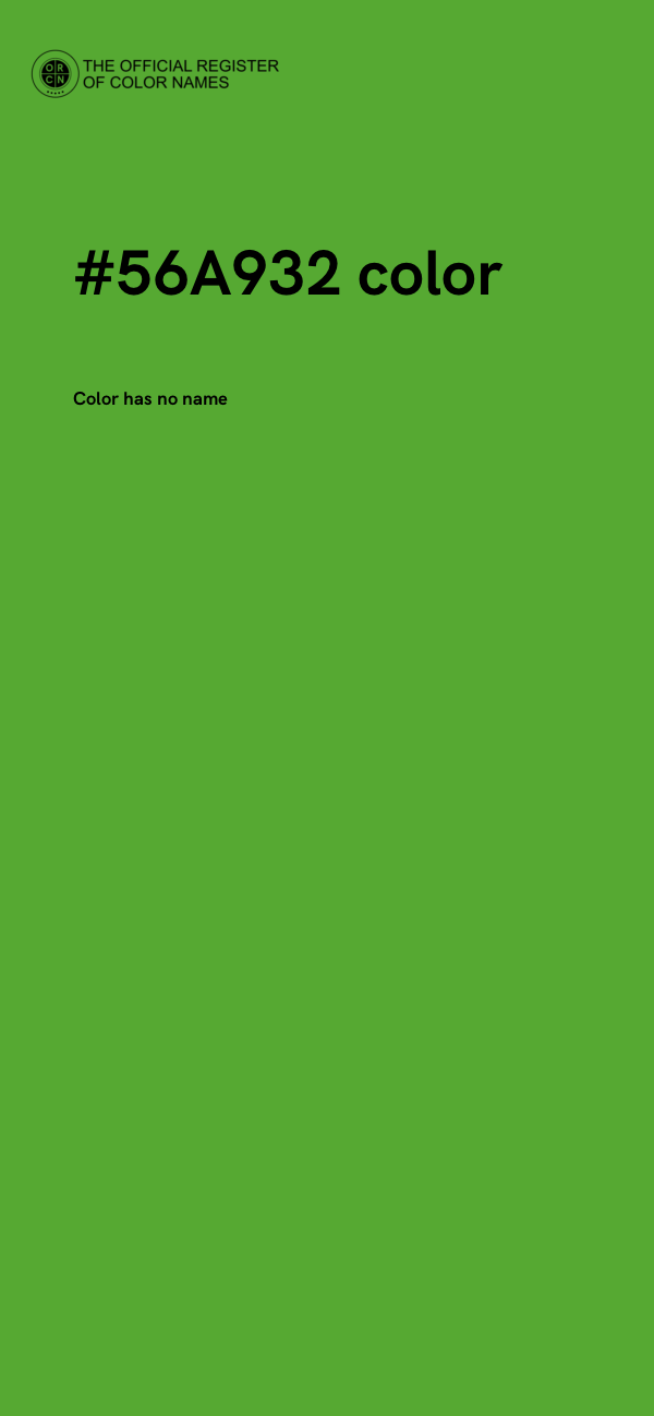 #56A932 color image