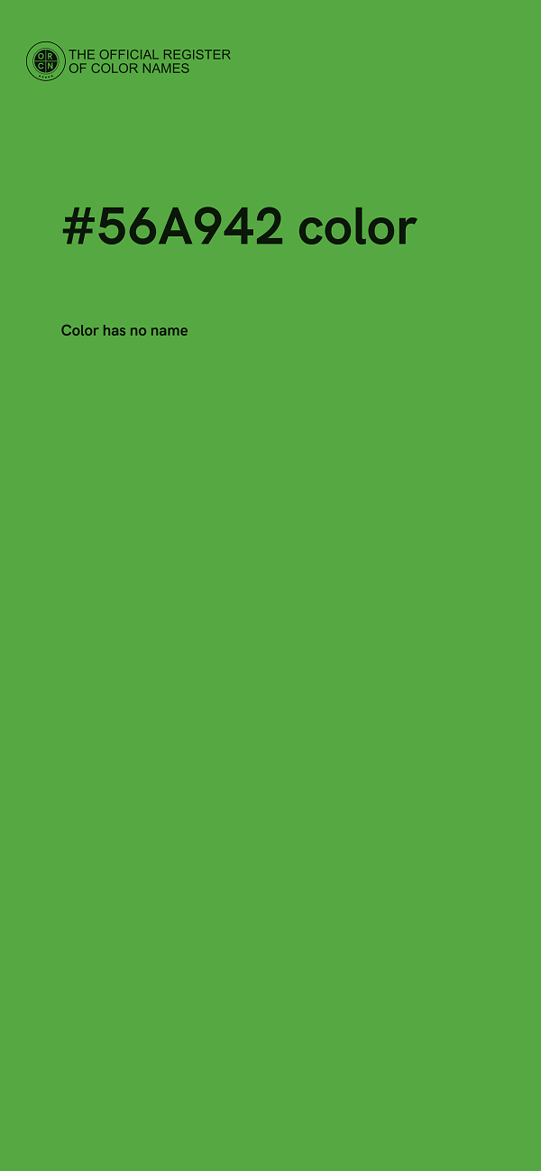 #56A942 color image
