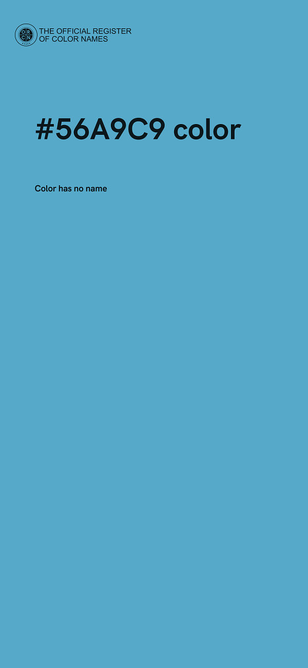 #56A9C9 color image