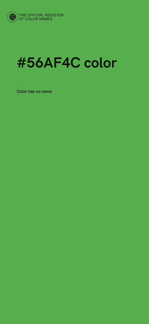 #56AF4C color image
