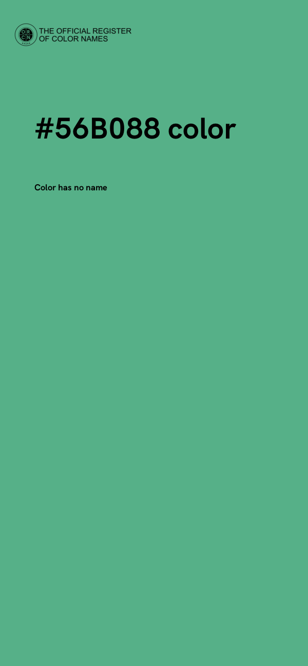 #56B088 color image
