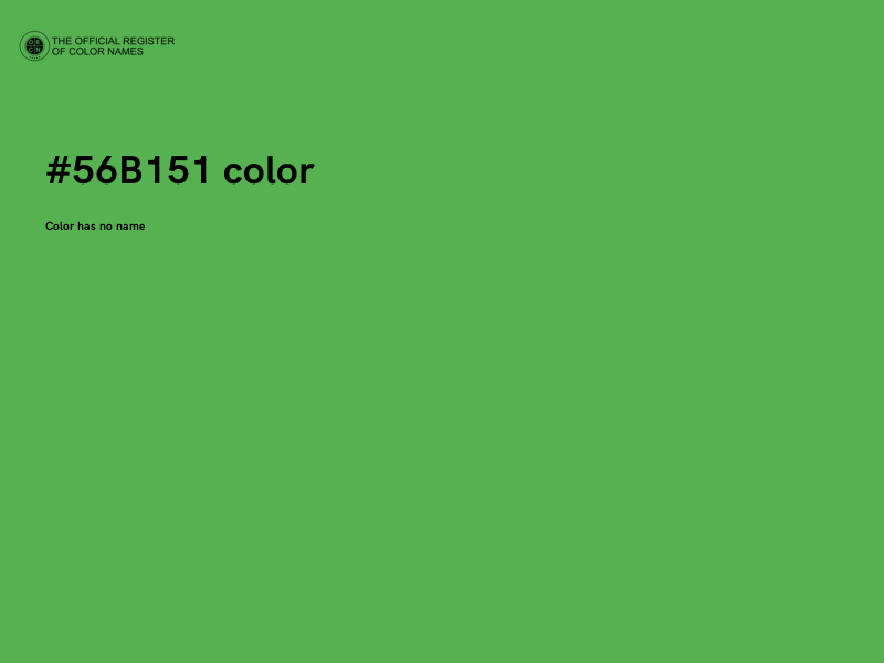 #56B151 color image