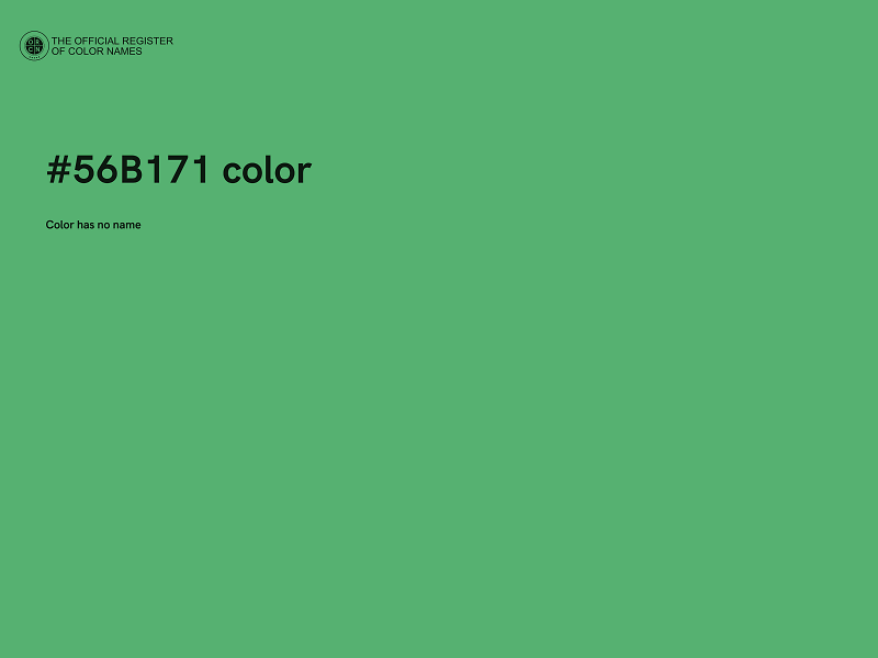 #56B171 color image