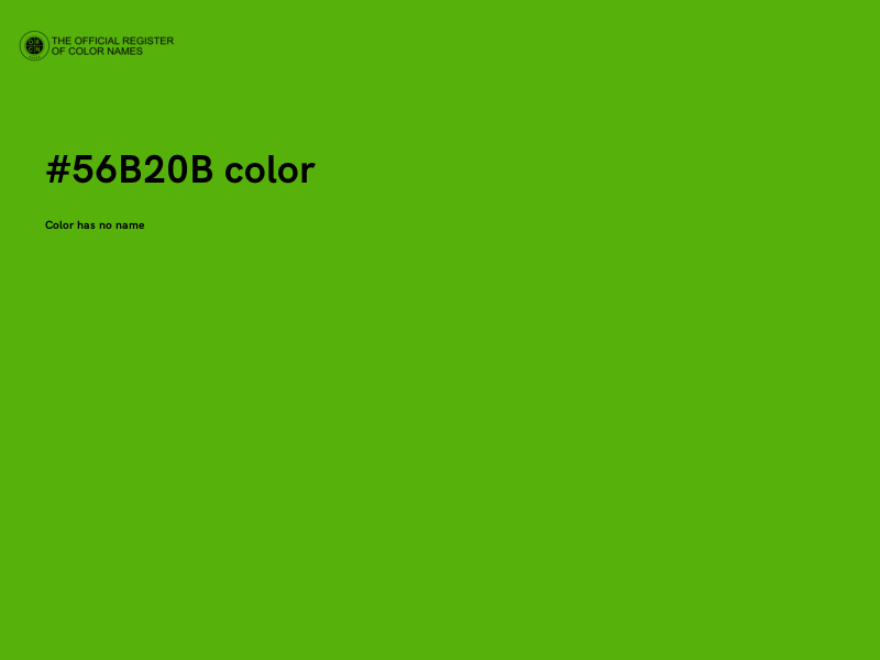 #56B20B color image