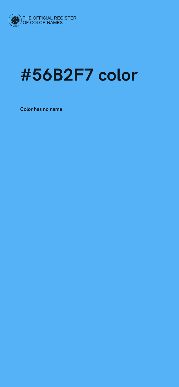 #56B2F7 color image