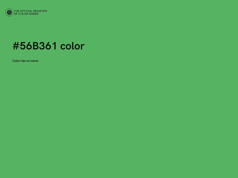 #56B361 color image