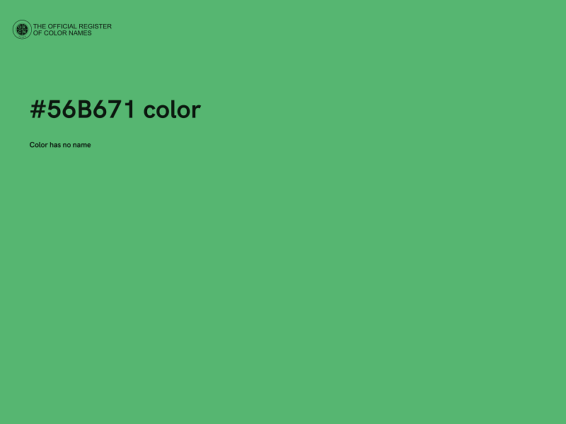 #56B671 color image