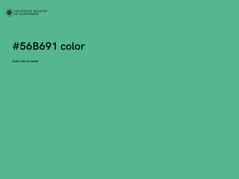 #56B691 color image