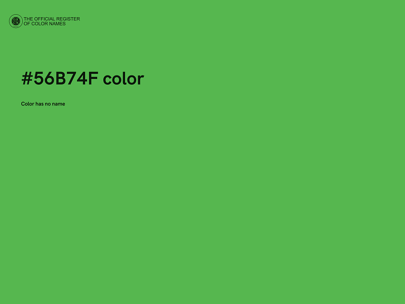 #56B74F color image