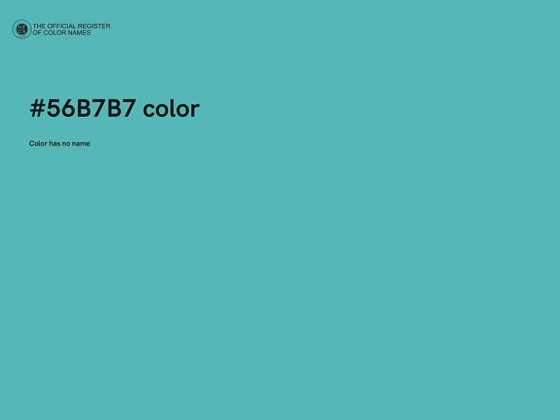 #56B7B7 color image