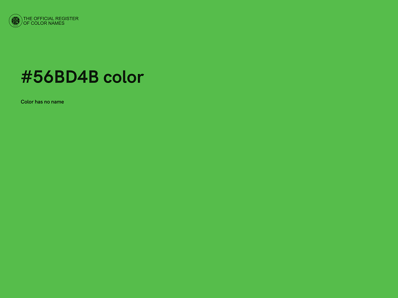 #56BD4B color image