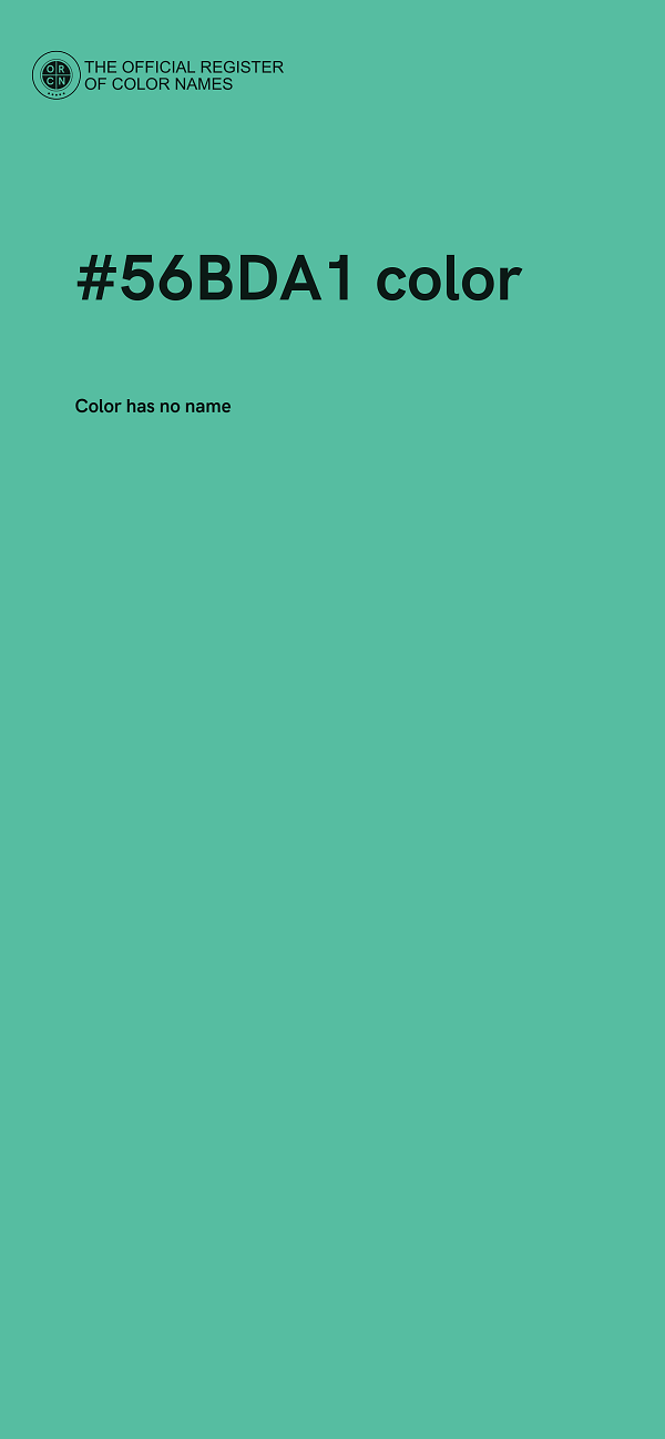 #56BDA1 color image