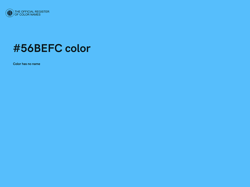 #56BEFC color image