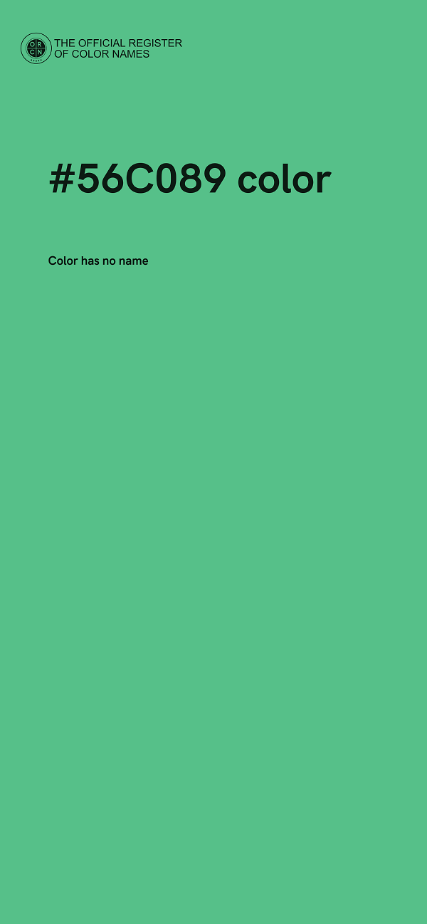 #56C089 color image