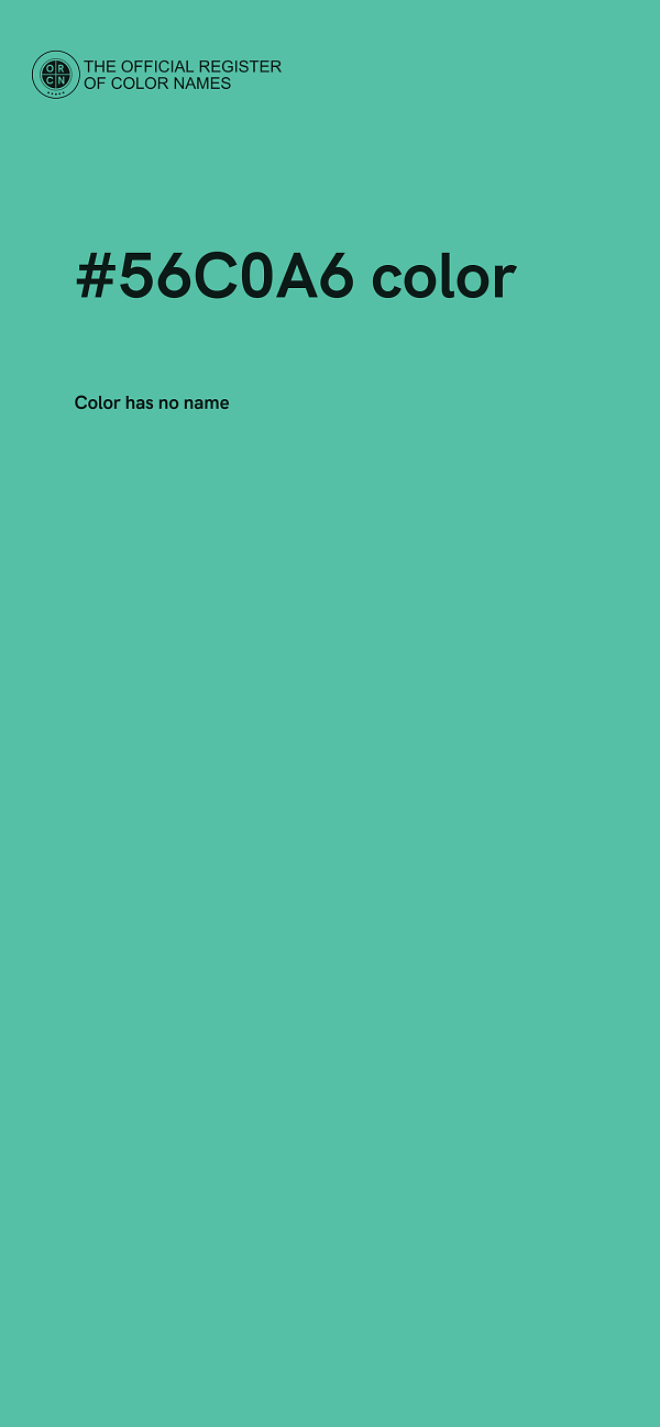 #56C0A6 color image