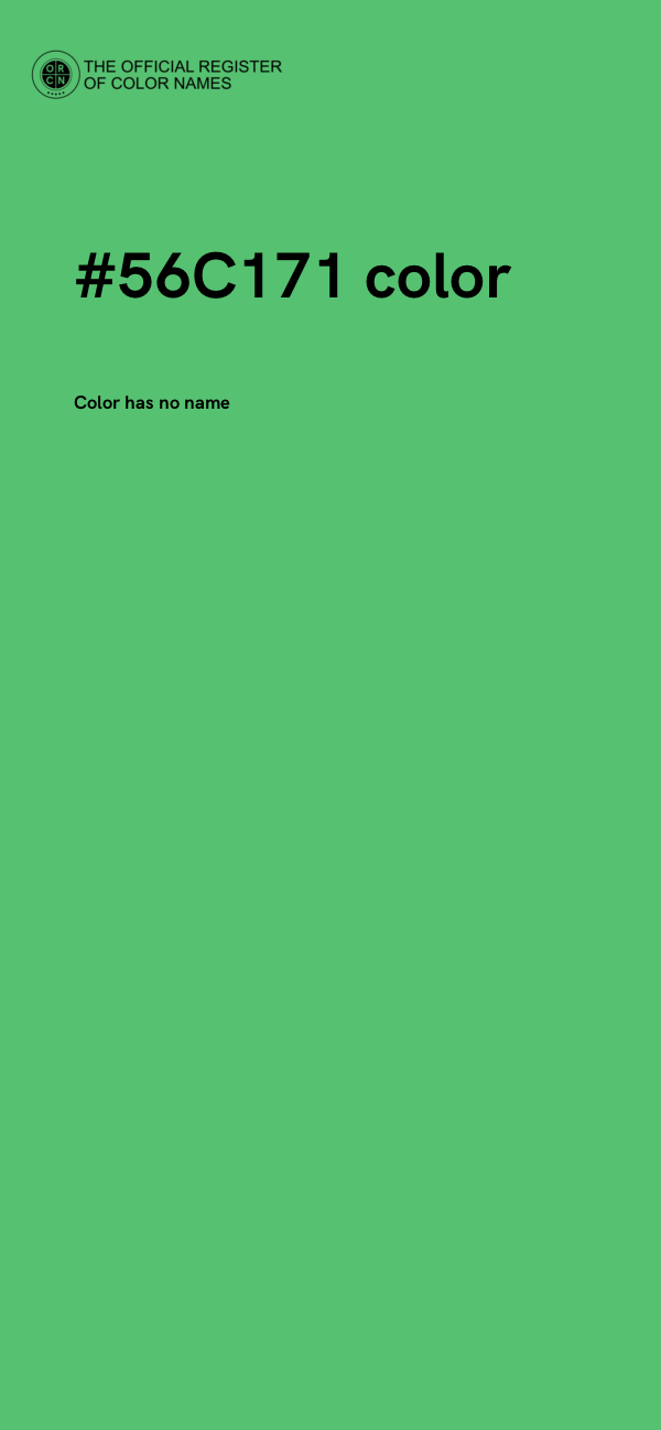 #56C171 color image