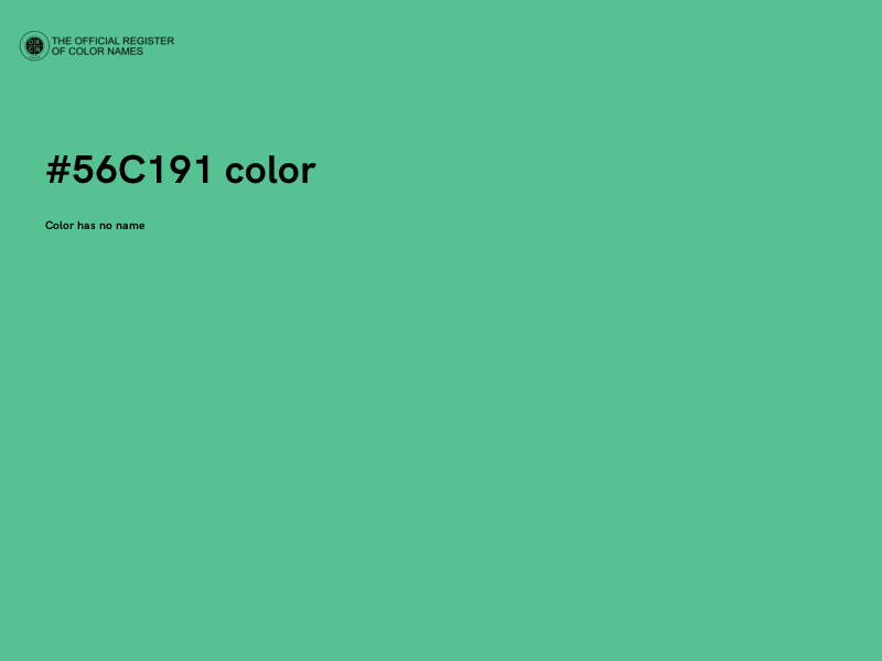 #56C191 color image