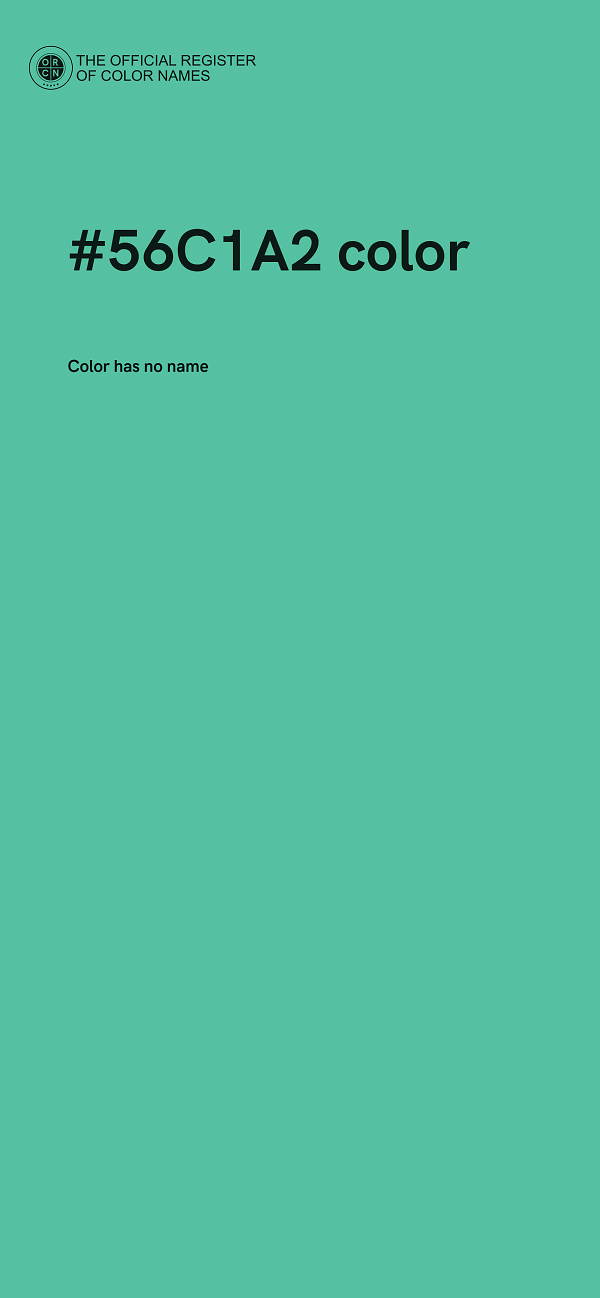 #56C1A2 color image