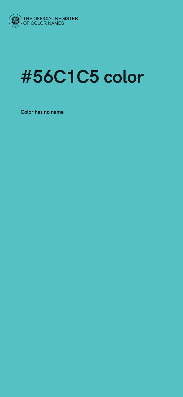 #56C1C5 color image
