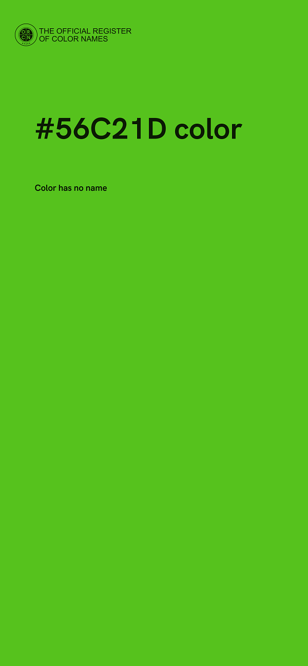 #56C21D color image
