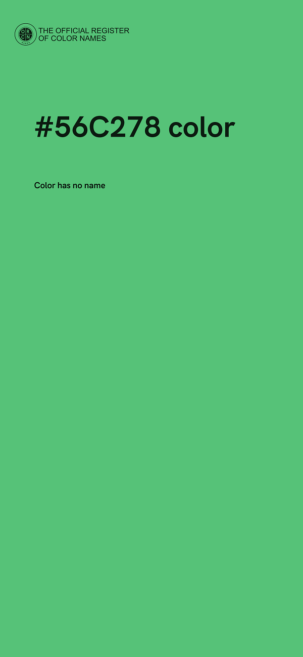 #56C278 color image