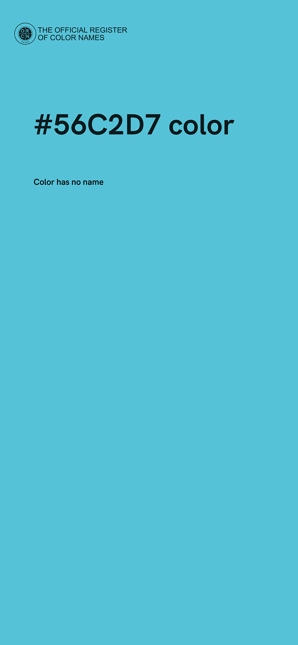 #56C2D7 color image