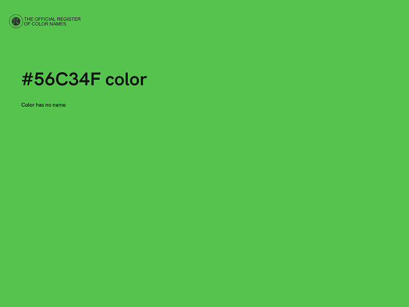 #56C34F color image