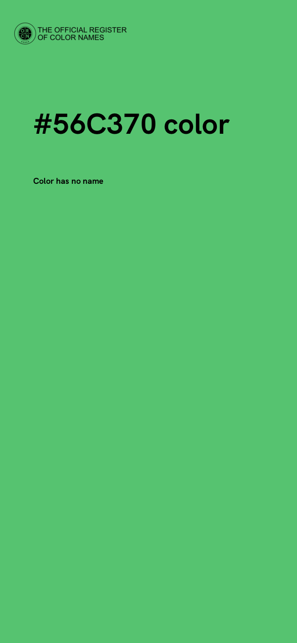 #56C370 color image