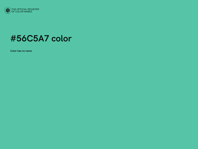 #56C5A7 color image