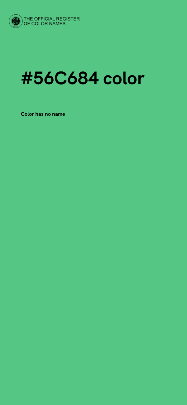 #56C684 color image