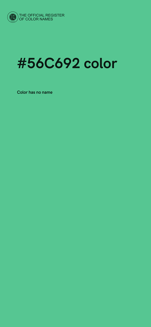 #56C692 color image