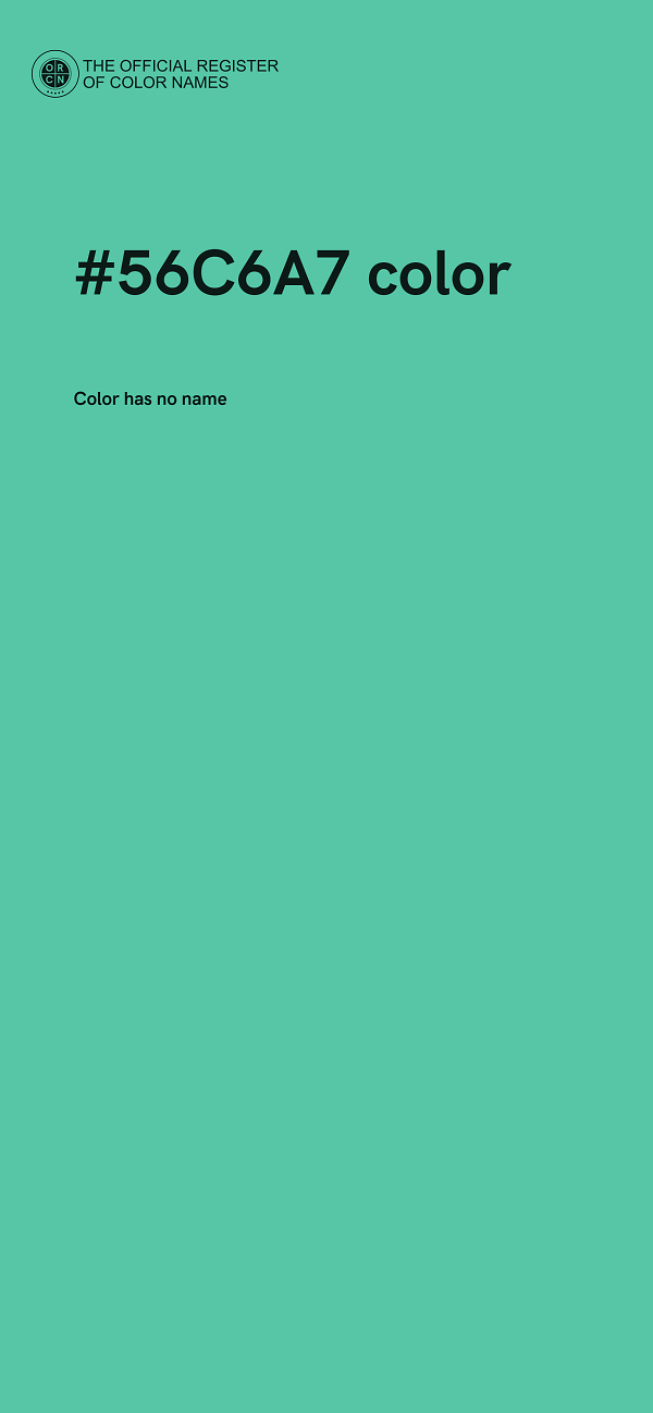 #56C6A7 color image