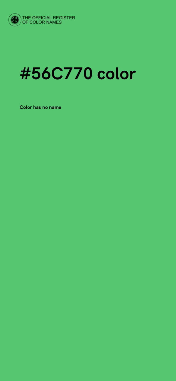 #56C770 color image
