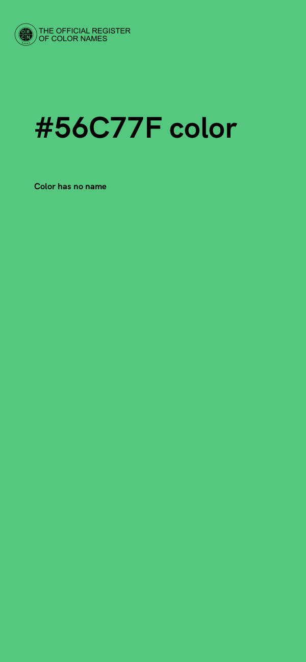 #56C77F color image