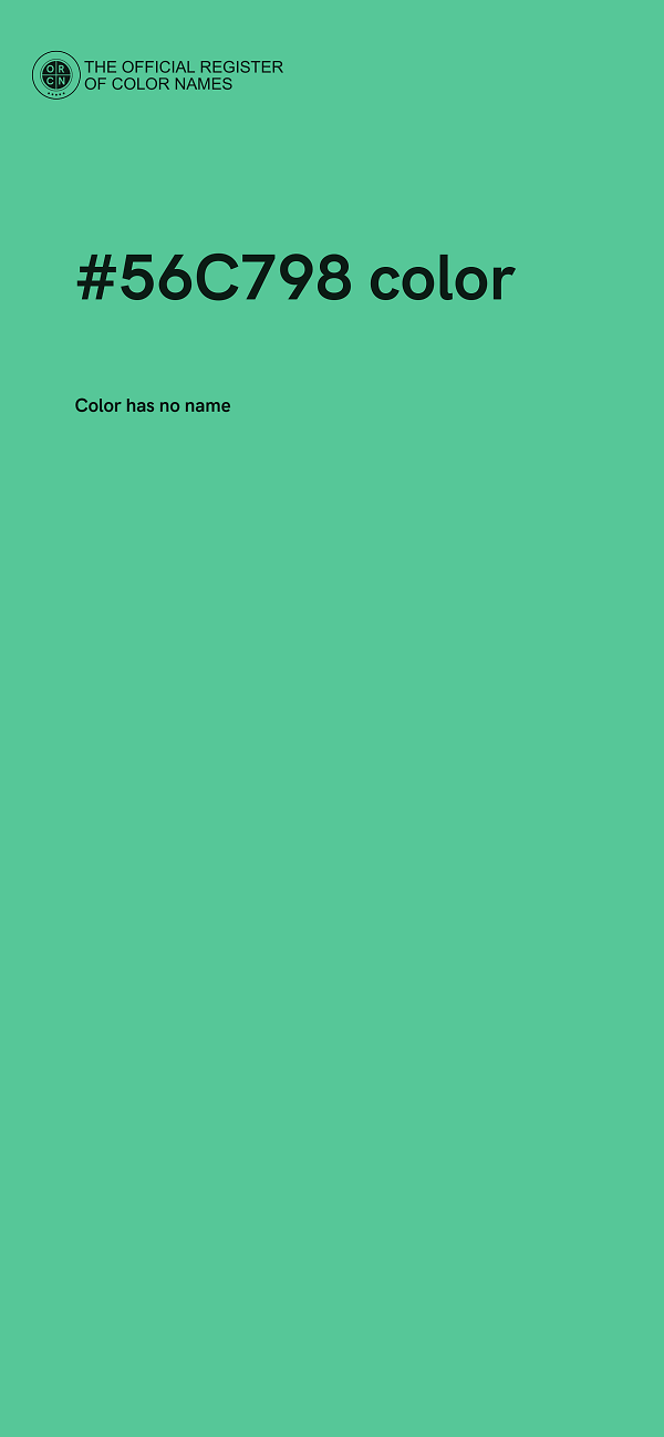 #56C798 color image