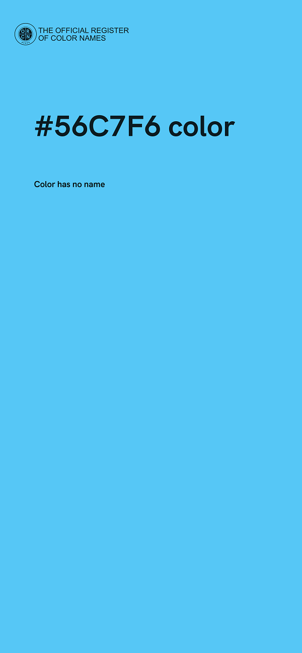 #56C7F6 color image