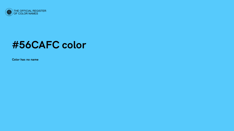 #56CAFC color image